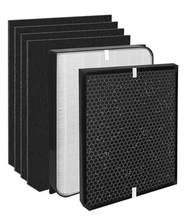 AD3000 Replacement Filter Compatible with AirDoctor 3000 / 3000M / 3000Pro Air Purifiers, 6-Pack Includes 1 Main, 1 Activated Carbon & 4 Pre-Filters