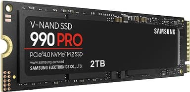 Samsung 990 PRO SSD NVMe M.2 PCIe Gen4, M.2 2280 Internal Solid State Hard Drive, Seq. Read Speeds Up to 7,450 MB/s for High End Computing, Gaming, and Heavy Duty Workstations, MZ-V9P2T0B/AM