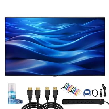 LG SH7DB-Series 55"-Class Full HD Commercial IPS LED Display (55SH7DB-M) Bundle Including: 2X HDMI Cable, Surge Protector, Cable Ties, TV Cleaning Kit