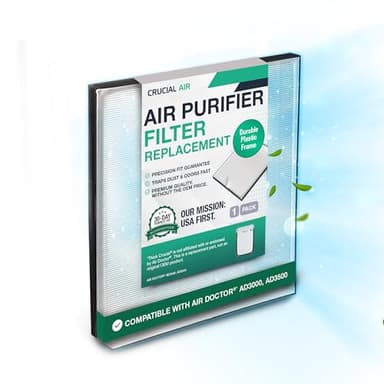 Air Purifier Filter Replacement – Compatible with Air Doctor Models AD3000 and AD3500 – Includes Efficient Air Filter Replacement for Home and Office - Third Party - Product (1-Pack)