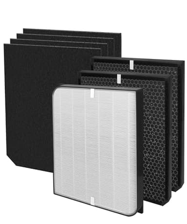 AD3000 Replacement Filter Compatible with Airdoctor Air Purifier 3000,3000M, 3000Pro, 3500, 1 Main Filter 2 Activated Carbon Filters, 4 Pre-Filters
