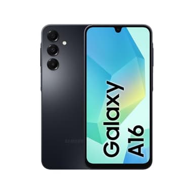 Samsung Galaxy A16 4G LTE (128GB + 4GB) International Model SM-A165F/DS Factory Unlocked, 6.7", Dual SIM, 50MP Triple Camera (Case Bundle), Black
