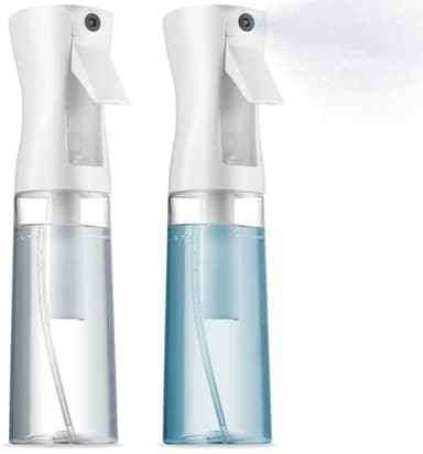2 Pack Continuous Spray Bottles - Ultra Fine Mist Sprayer | Water Spray Bottle For Hair Mister Spray Bottle | Hair Spray Bottles For Hairstyling, Cleaning, Salons - 2pk 6.8 OZ / 200 ML