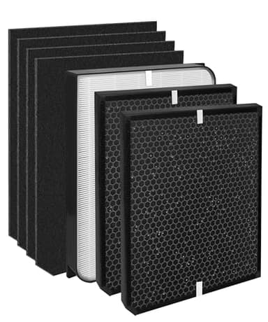 AD3000 Replacement Filter Compatible with AirDoctor 3000, 3000M, and 3000Pro Air Purifiers – Includes 1 Main Filter, 2 Activated Carbon Filters, and 4 Pre-Filters, 7-Pack